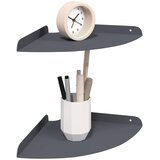  Lebdeća polica s policom 2 pcs Antracit 24 x 24 x 2 cm | Eponuda.ba