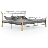  Posteljni okvir črn kovinski 200x200 cm, (20646932) | Shoptok.si