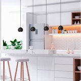 Lesnina XXXL Searchlight 1014-4BK - Luster na sajli EINDHOVEN 4xGU10/50W/230V crna | Eponuda.com