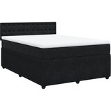 Maison Chic Box spring posteljni - Vzmetna postelja z vzmetnico črn 140x190 cm žamet SL18163, (21881172) | Shoptok.si