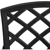  3-dijelni bistro set od lijevanog aluminija crni | shoptok.hr