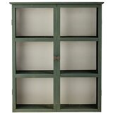 Bloomingville Siva stenska vitrina iz masivne jelke 85x100x25 cm Tone – Cene