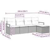  Set sofe s jastukom s pohranom Svijetlo siva poliratan | shoptok.hr