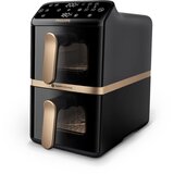 Philips 4000 series Dual Stack Airfryer Vertical Basket 10L Double Stand-alone 2750 W Hot air fryer Black u