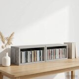  Stalak za CD-ove 2 kom. Siva Sonoma 40 x 17 x 17 cm | shoptok.hr