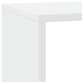  Pregrada/regal za knjige 3razina bijeli 137,5x29x103,5cm drveni | Eponuda.com