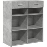  Komoda siva boja betona 80 x 42,5 x 93 cm od konstruiranog drva | Eponuda.ba