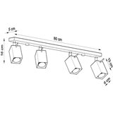 Nice Lamps Sivi reflektor 6x80 cm Toscana – | shoptok.hr