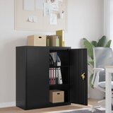 Ormarić za spise crni 90 x 40 x 105 cm čelični | shoptok.hr