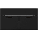 vidaXL Omarica za umivalnik črna 80x38,5x46 cm iverna plošča | Shoptok.si