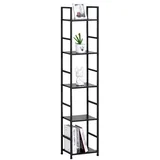 Polica 5 nivoa 29,1x23,5x144cm CWJ3024144L crni hrast