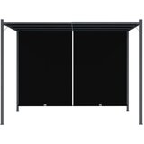 vidaXL Vrtna pergola z zložljivo streho 3x3 m antracitna | Shoptok.si