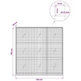  Gabion s žicom debljine 3 5 mm i mrežom 5x5 cm 150x20x150 cm - 20 cm 150 cm 150 cm | shoptok.hr