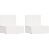  Noćni ormarić montiran na zid 2 pcs Bijelo 44 x 32.5 x 40 cm | shoptok.hr