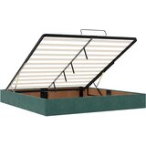  Otomanski posteljni okvir z vzmetnicami zelen 160x200 cm žamet, (22053647) | Shoptok.si