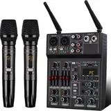 DUN M1-MIC 4-kanalni audio mikser sa 2 UHF mikrofona