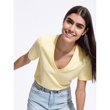 Reserved LADIES` T-SHIRT - žuta boja | shoptok.hr