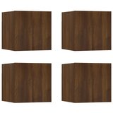 vidaXL Stenska TV omarica 4 kosi rjavi hrast 30,5x30x30 cm, (20732601) Cene