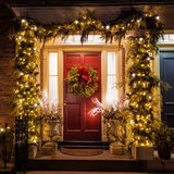  Božićne LED lampice s efektom treperenja 1000 LED toplo bijela + hladno bijela | shoptok.hr