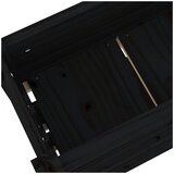  Sadilica crna 112 x 25 x 104,5 cm od masivne borovine | Eponuda.com