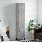 vidaXL Visoka komoda siva sonome 34 5x34x180 cm od konstruiranog drva | shoptok.hr