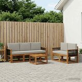  Set vanjskih sofa 6 kom. Prirodna i svjetlosiva | shoptok.hr