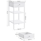  Noćni ormarić ARIN beli | Eponuda.com