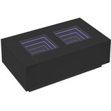  Stolić za kavu s beskonačnim LED svjetlima crni 116x69x40 cm | shoptok.hr