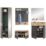MID.YOU Predsoba Mason, 5-Delno, Siva, Barva Hrasta | Shoptok.si