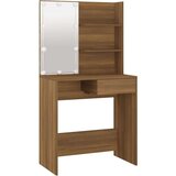  Set toaletnog stolića LED boja hrasta od konstruiranog drva | shoptok.hr