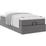  Otomanski okvir kreveta s madracem sivi 80x200cm umjetna koža | shoptok.hr