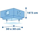 Dalber 63236T - Dečije plafonsko svetlo MOONLIGHT 2xE27/60W/230V plavo | Eponuda.com