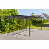 WESTMANN aluminijska nadstrešnica za automobile s okruglim lukom Bergen 15 m2 (3x5 m) | BRANDED IN GERMANY | shoptok.hr