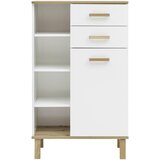 MID.YOU Spodnja Omarica Padua, Bela, Barva Hrasta | Shoptok.si