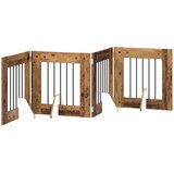  Vrata za pse s postoljem 4 pcs Staro drvo 60 x 60 cm | shoptok.hr