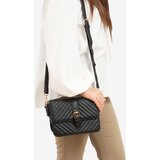 SHELOVET Black quilted small handbag Cene