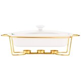 Altom design pravokutna posuda za pečenje sa grijačem Mesa 1,7L, zlatno postolje - 020101226 | shoptok.hr