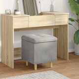  Otoman za pohranu Svijetlo siva 40 x 40 x 45 cm Baršun | shoptok.hr