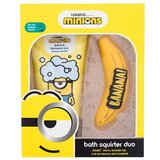 Minions Bath Squirter Duo darilni set gel za prhanje Bath & Shower Gel Banana Muffin 150 ml + igračka za otroke Cene