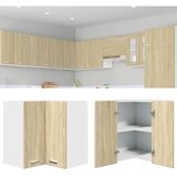 vidaXL Viseča kotna omarica sonoma hrast 57x57x60 cm iverna plošča Cene
