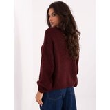 RUE PARIS Sweater-MI-SW-0309.89-burgundy | Shoptok.si