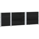  Okviri za palete 3 kom crni 150x50 cm od masivne borovine | Eponuda.com