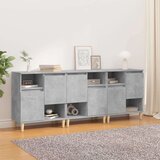  Komode 3 kom siva boja betona 60x35x70 cm od konstruiranog drva | shoptok.hr
