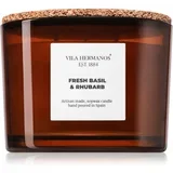 Apothecary Fresh Basil & Rhubarb dišeča sveča 350 g