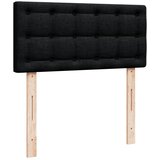  Krevet s oprugama i madracem crni 100 x 200 cm od tkanine | shoptok.hr