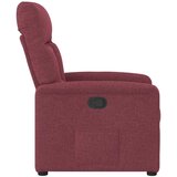 Naslonjač od tkanine crvena boja vina | shoptok.hr