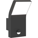  Vanjska LED zidne svjetiljke sa senzorom crne aluminij | shoptok.hr