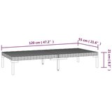  Vrtna sedežna garnitura 7-delna z blazinami PE ratan temno siva, (20972971) | Shoptok.si