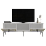 Hanah home tv polica linda white gold Cene