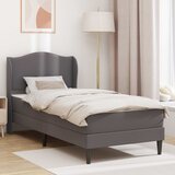  Okvir za krevet Siva 90 x 200 cm Umjetna koža - Siva 90 x 200 cm Cijene